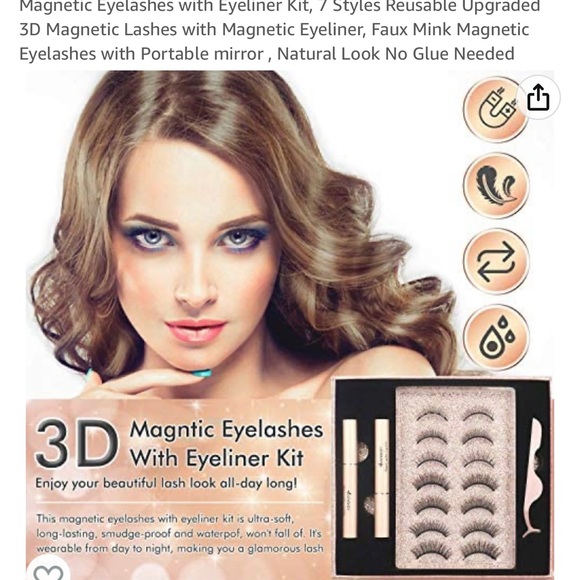 Magnetic False Eyelashes Set - Picture 5 of 8